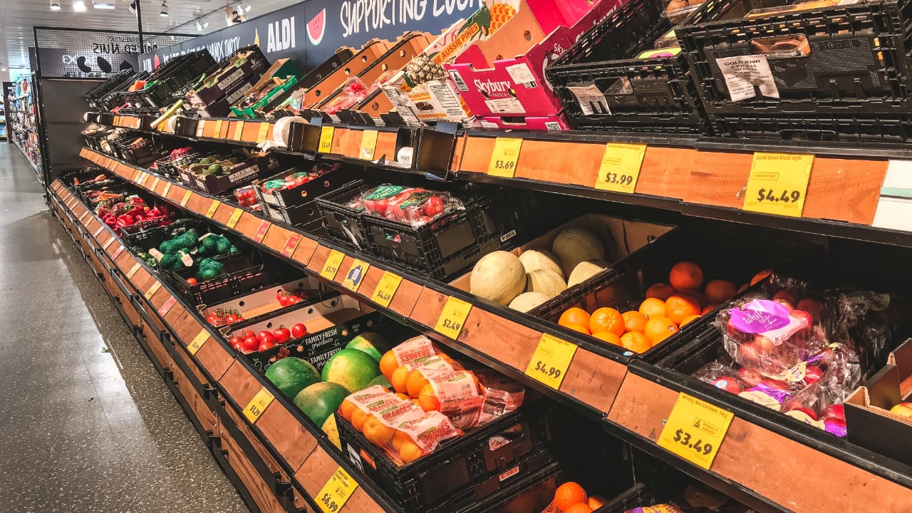 Photo of produce at a grocery store